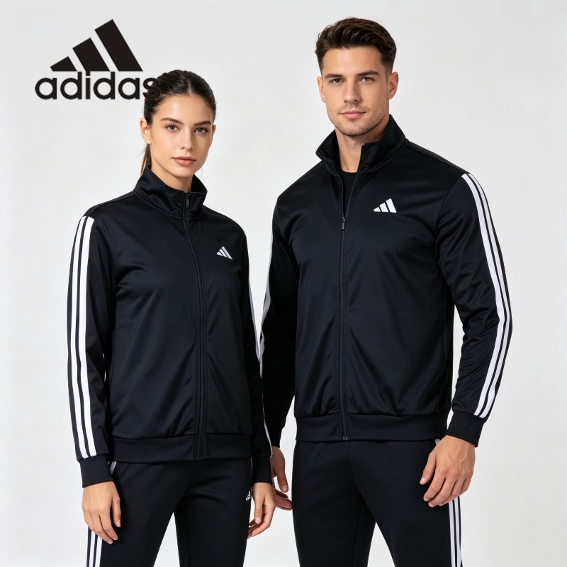 Street Fashion Adidas - جاكيت أديداس بومبر مغسول بتصميم ممزق،