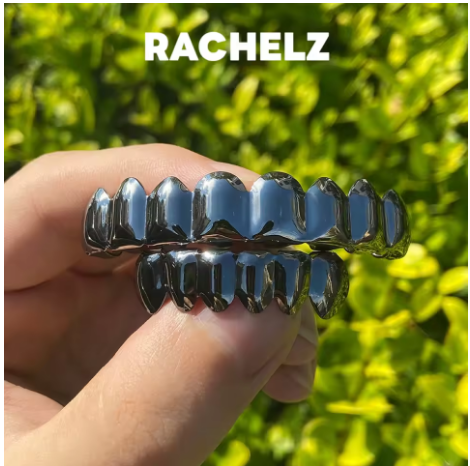 Street Fashion Jewelry - غطاء أسنان هيب هوب 8/6 باللون