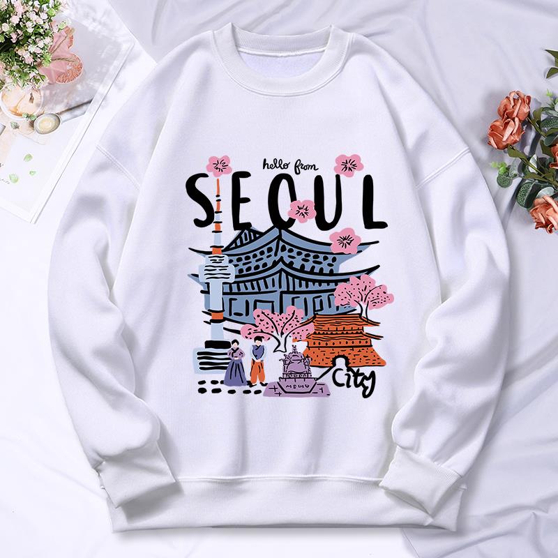 Street Fashion Seoul - سيول مشهد جميل الطباعة المرأة مقنعين