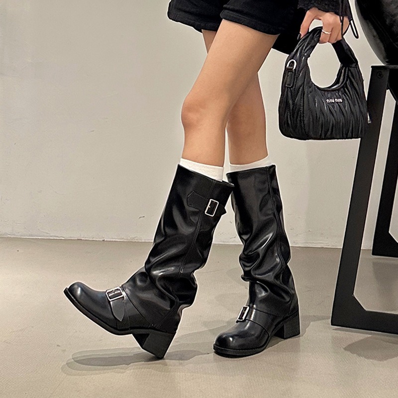 Street Fashion Trends - 2025 امرأة الأحذية الركبة عالية منصة