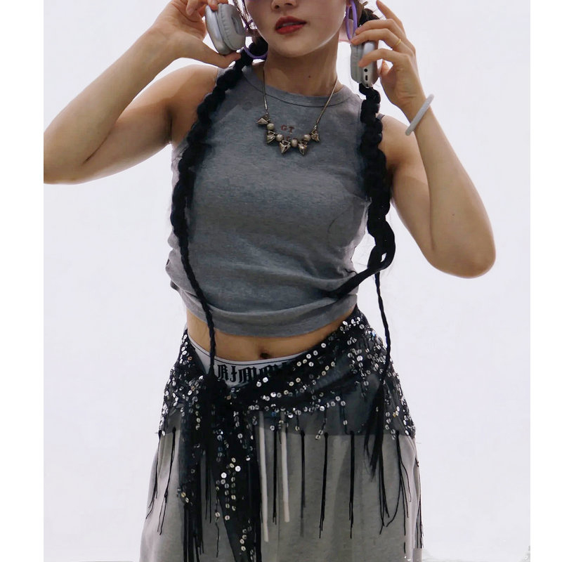 حزام رقص شرقي عصري مزين بالترت - مراجعة Street Fashion Thailand وسعره