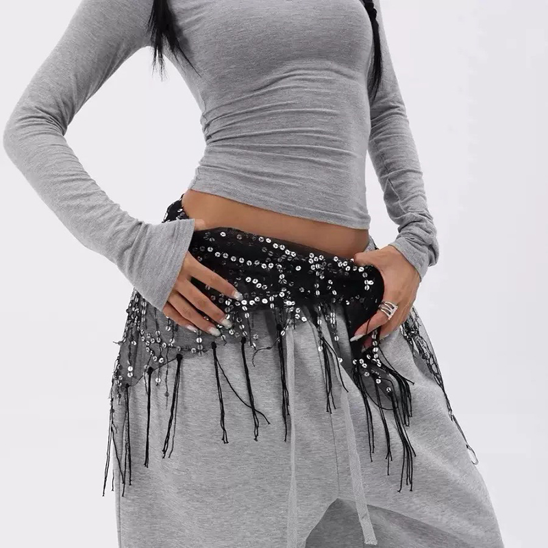 حزام رقص شرقي عصري مزين بالترت - مراجعة Street Fashion Thailand وسعره