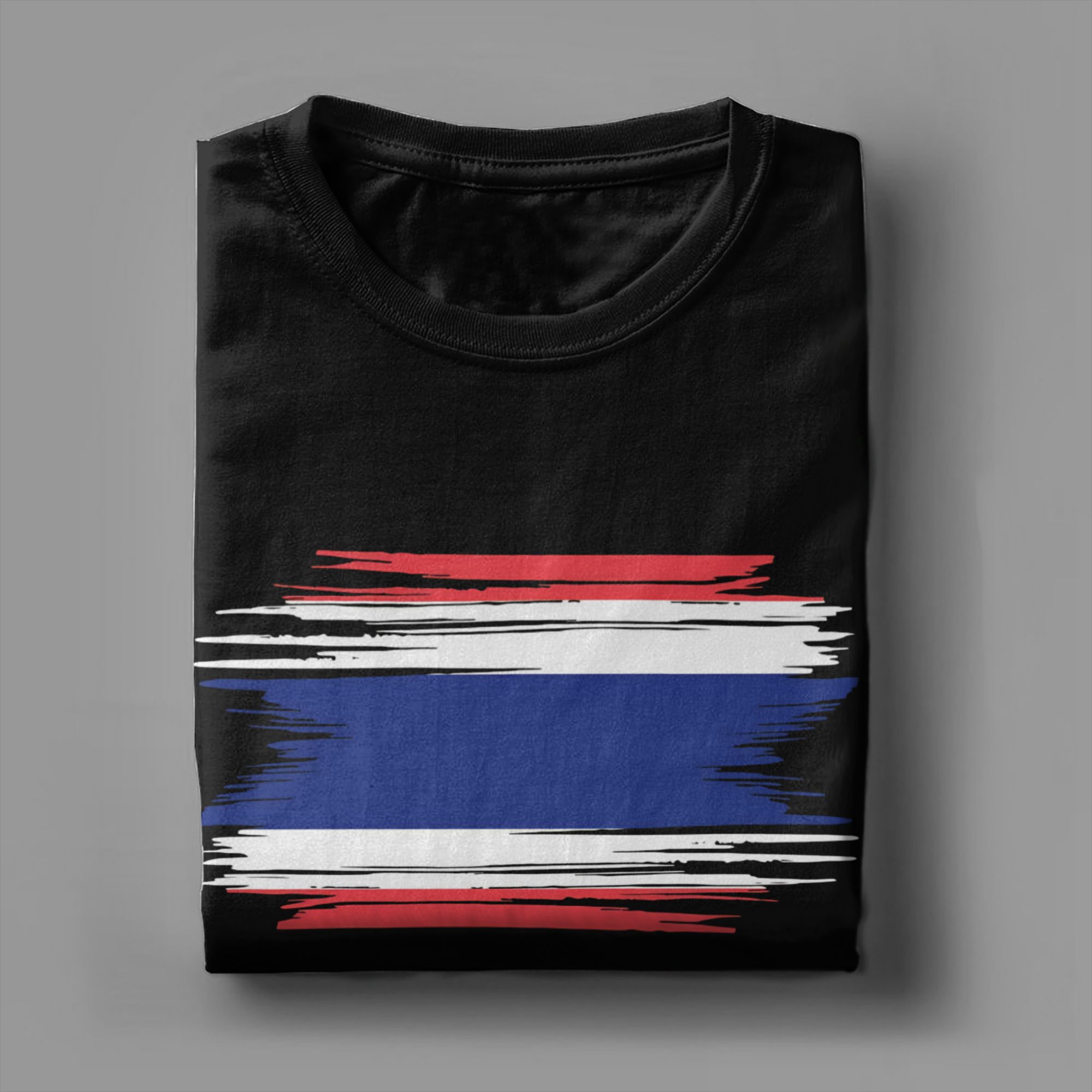 تي شيرت رجالي بتصميم علم تايلا - مراجعة Street Fashion Thailand وسعره
