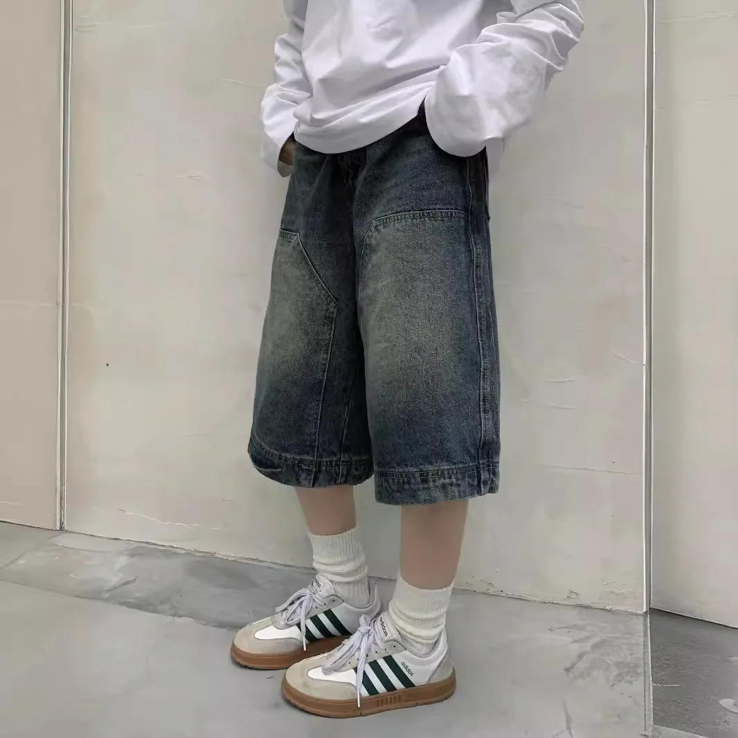 النساء Y2K خمر فضفاض شورتات جي - مراجعة Street Fashion Jeans Women وسعره