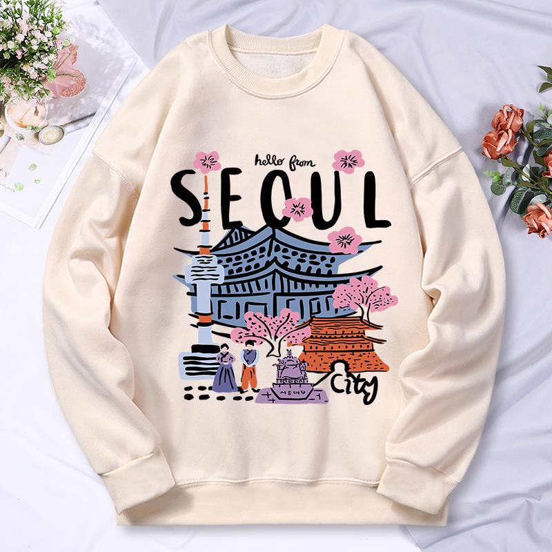 سيول مشهد جميل الطباعة المرأة  - مراجعة Street Fashion Seoul وسعره