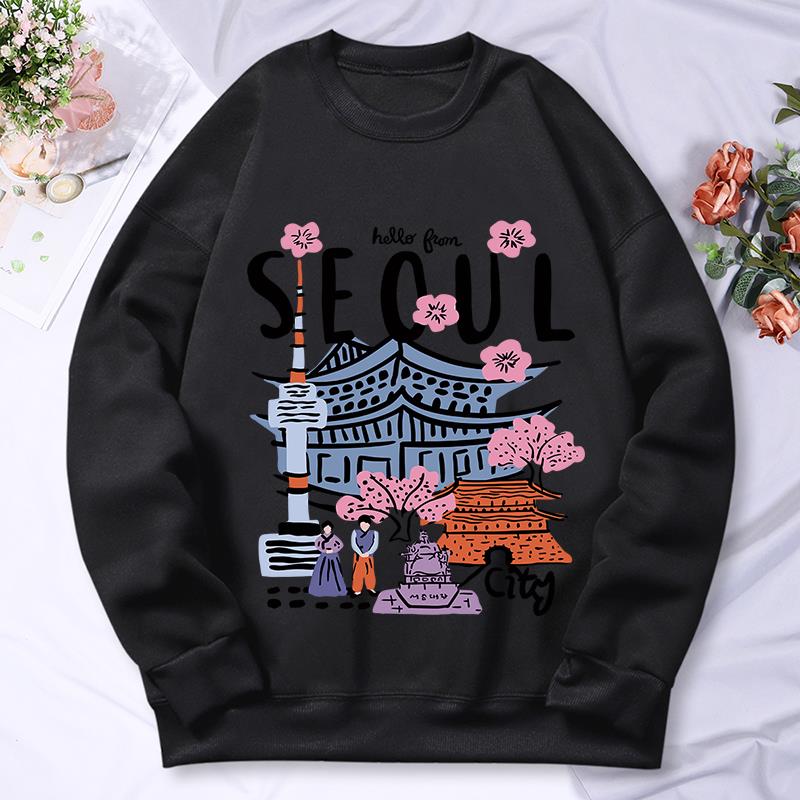 سيول مشهد جميل الطباعة المرأة  - مراجعة Street Fashion Seoul وسعره