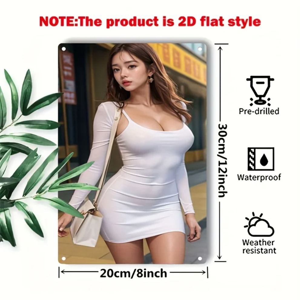 لوحة جدارية معدنية عالية الدقة - مراجعة Asian Street Fashion Girls وسعره