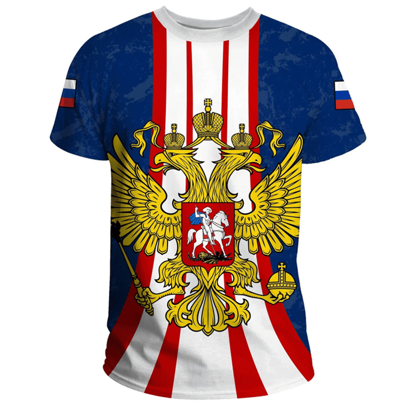 Fashion Russia Flag Badge T-sh - مراجعة Street Fashion Russia وسعره