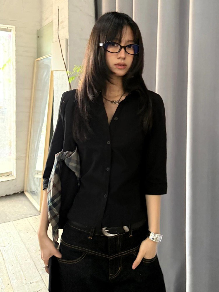 قميص نسائي كاجوال عتيق الطراز  - مراجعة Street Fashion In Japan وسعره