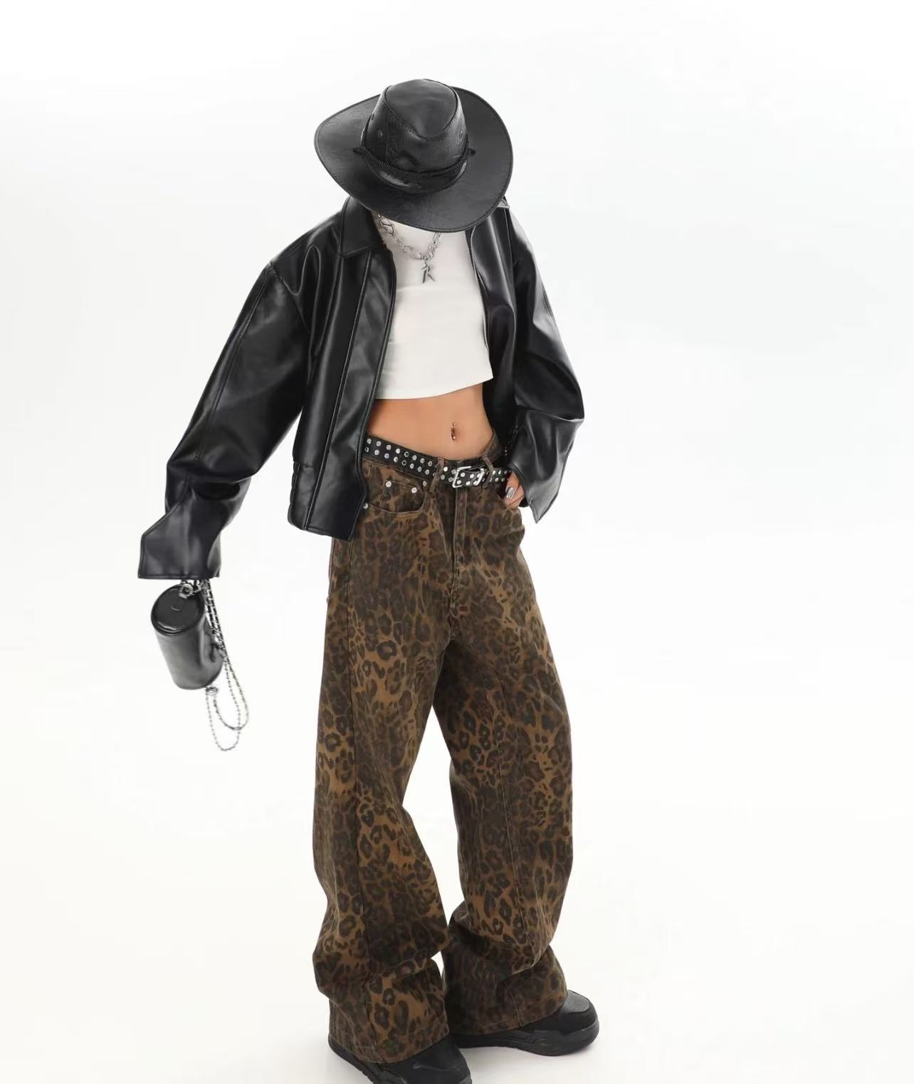 بنطلون كوري هاراجوكو ريترو QIC - مراجعة Street Fashion Jeans Women وسعره