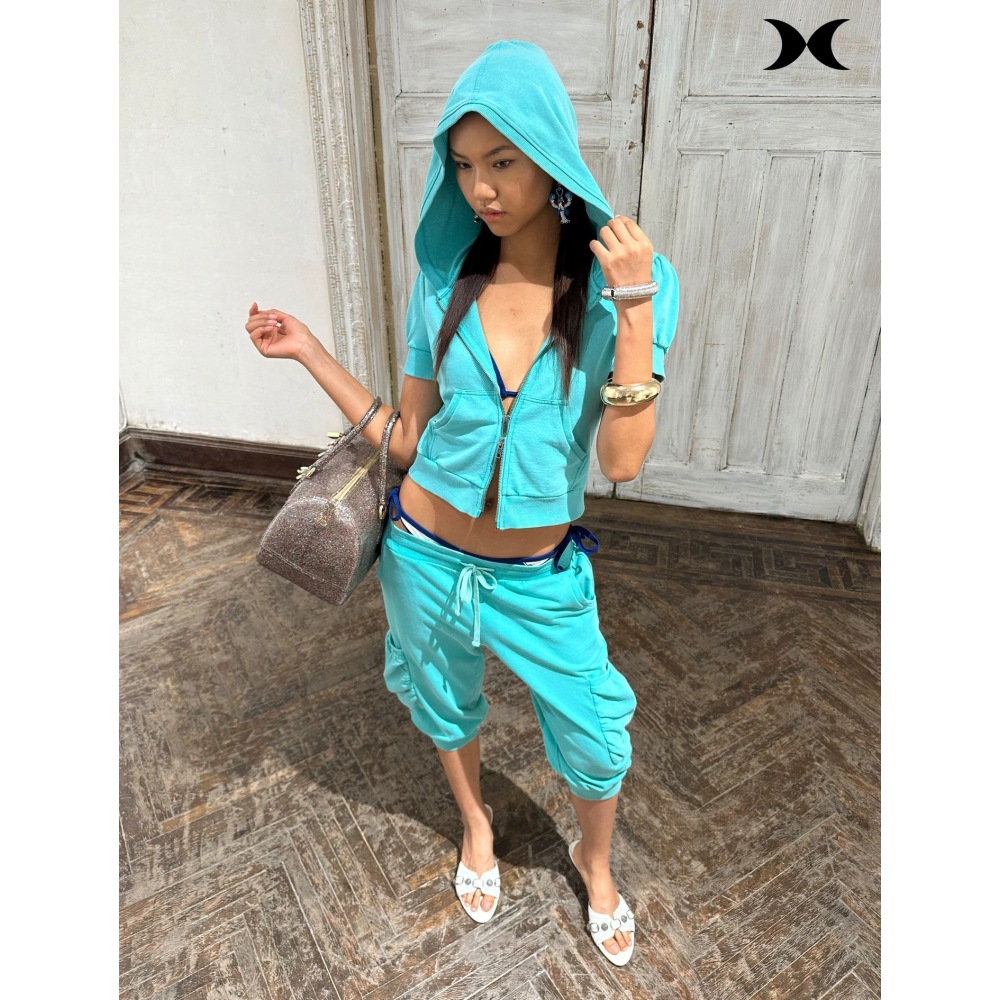 طقم رياضي عصري بلون موحد على ط - مراجعة Street Fashion Women وسعره